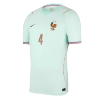 Camiseta Francia Dayot Upamecano #4 Segunda Equipación Replica Mundial 2026 mangas cortas